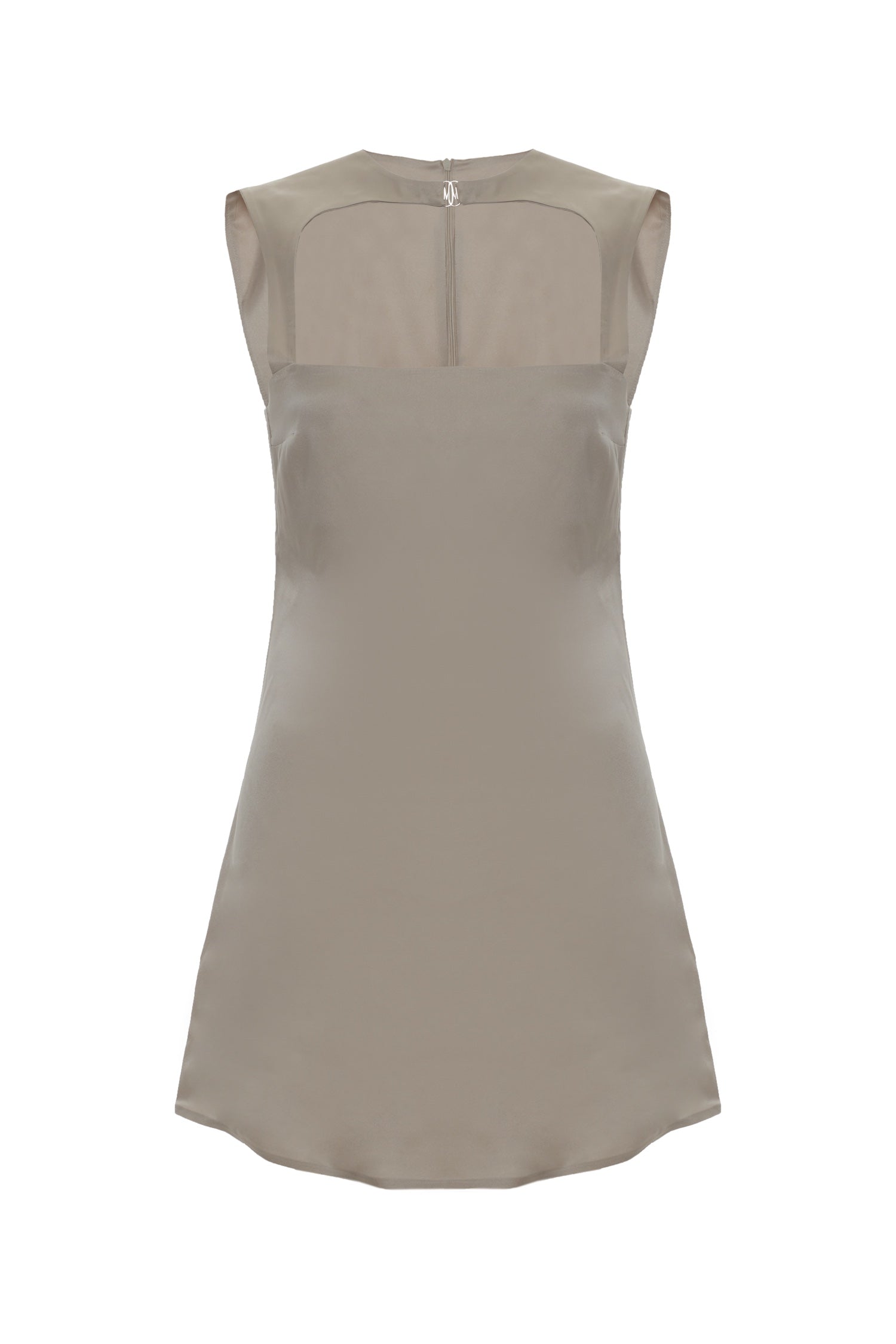 Gray Mini Cocktail Dress