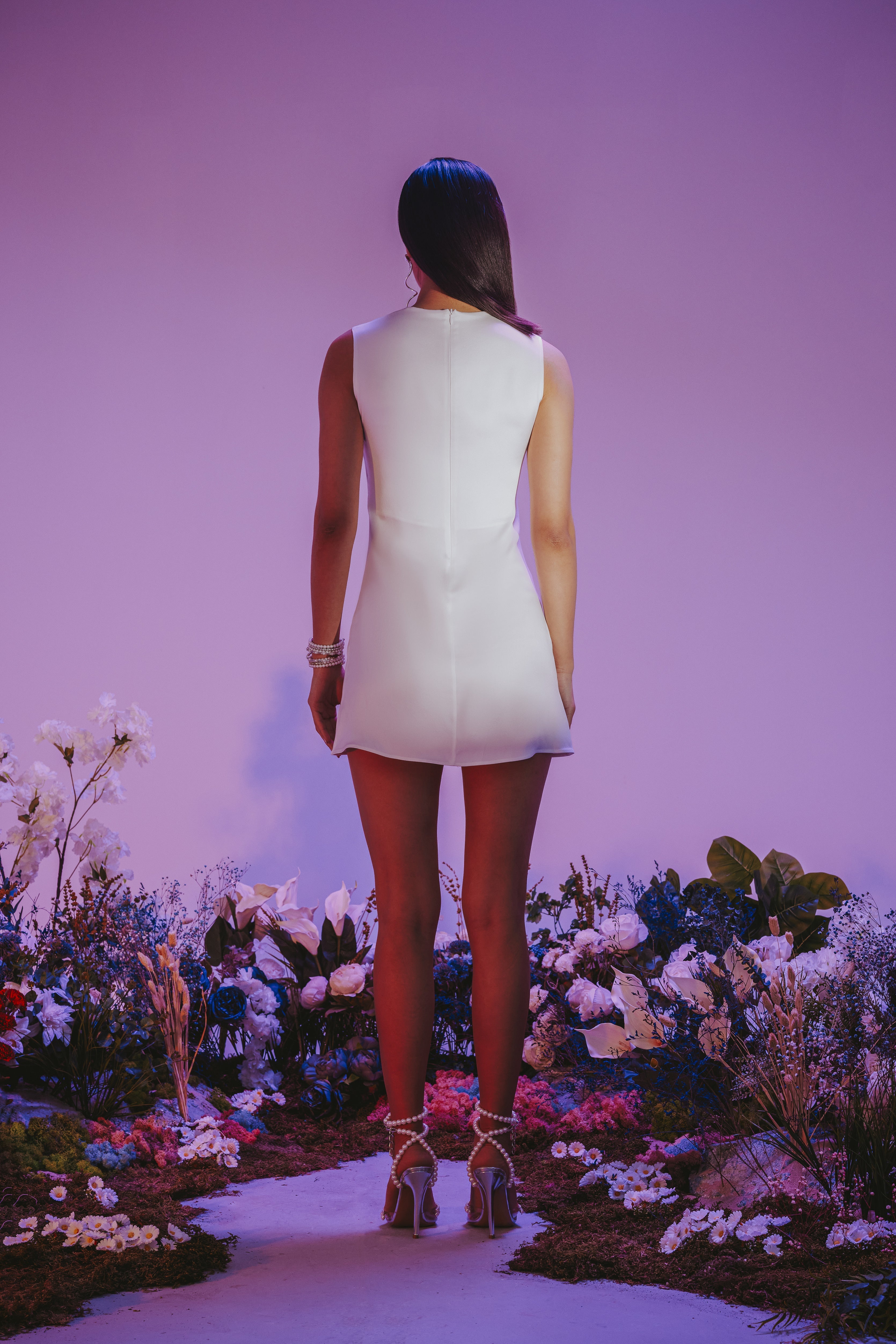 White Mini Cocktail Dress